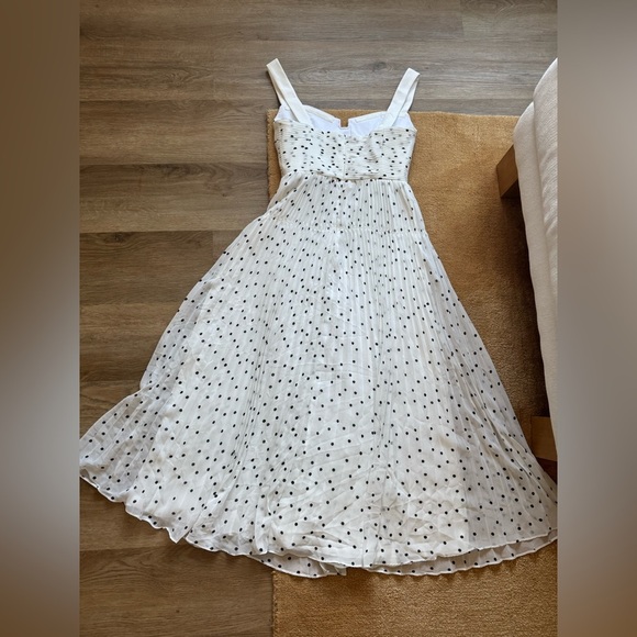 🖤NWOT Self-Portrait Polka Dot Chiffon Midi Dress - Picture 9 of 13